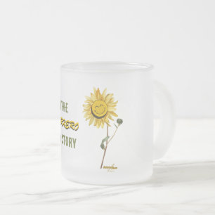 Superhero Frosted Glass Mug by Poet Adiela Akoo