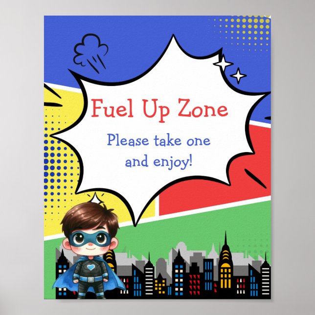 Superhero Fuel Up   Poster (Front)