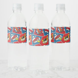 Superhero/Gamer Party Water Bottle Lable Label