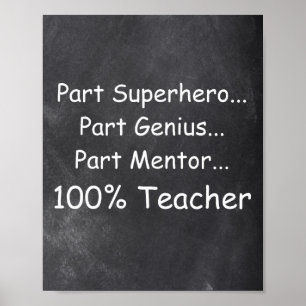 Superhero Genius Mentor Teacher Class Decoration