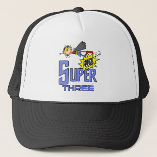 Superhero Girl 3rd Birthday Tshirts and Gifts Trucker Hat