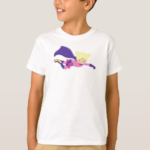 Superhero Girl, Hero, Blonde Hair, Purple Cape T-Shirt