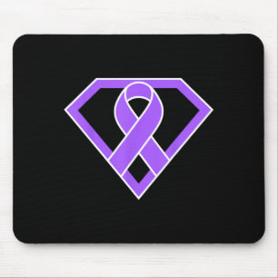 Superhero Hero Warrior Fighter Lupus Awareness Mouse Pad