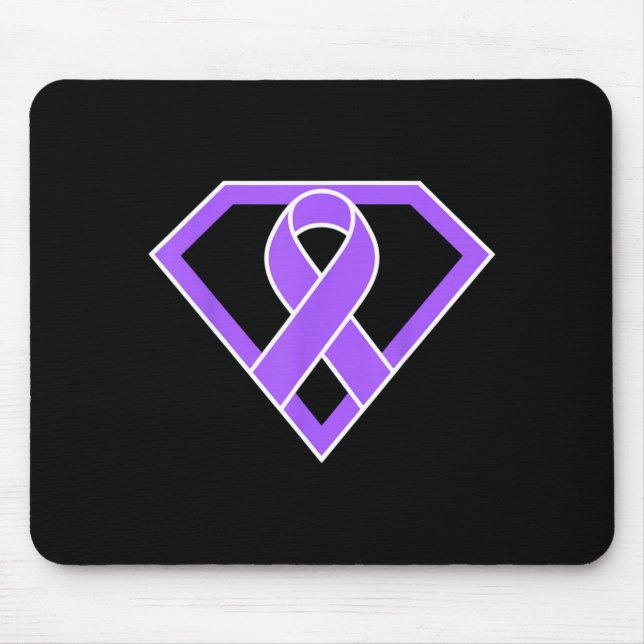 Superhero Hero Warrior Fighter Lupus Awareness Mouse Pad (Front)