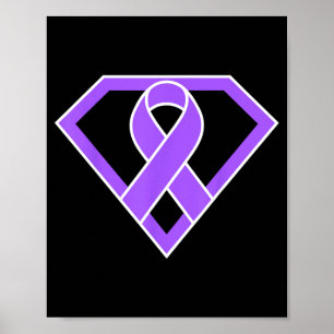 Superhero Hero Warrior Fighter Lupus Awareness Poster