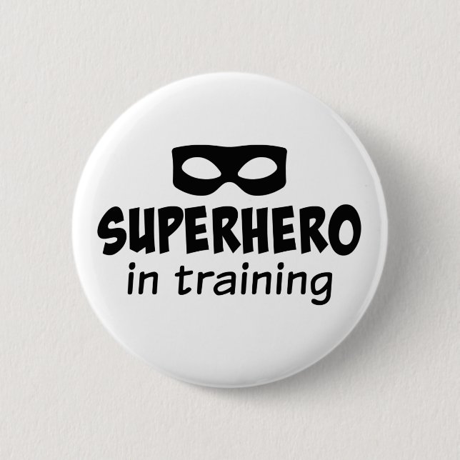 Superhero in Training 6 Cm Round Badge (Front)