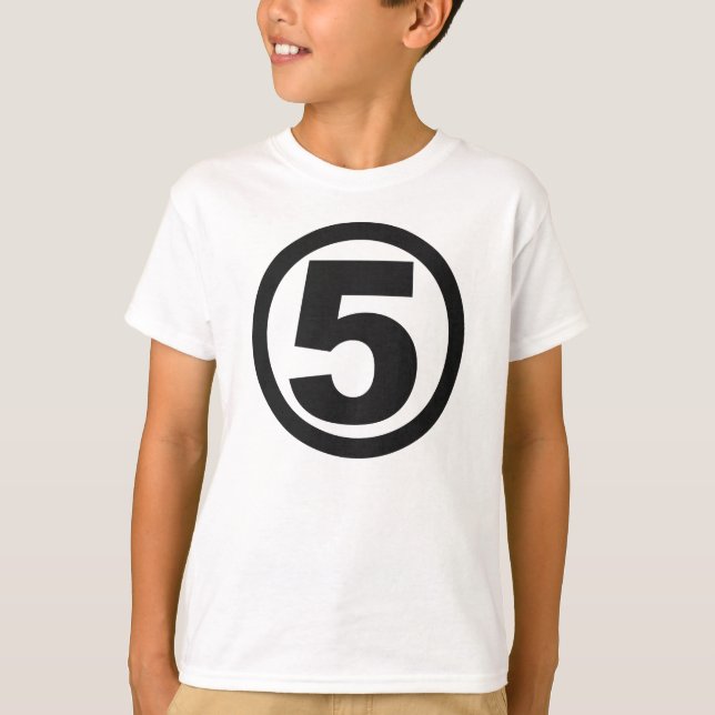 SUPERHERO inspired #5 BIRTHDAY Tee (Front)