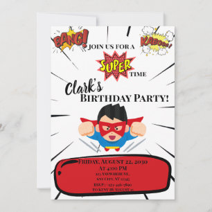 Superhero Invitation