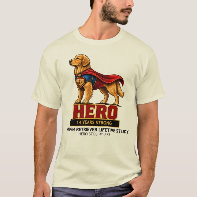 SUPERHERO LIGHT - 14 years strong T-Shirt (Front)