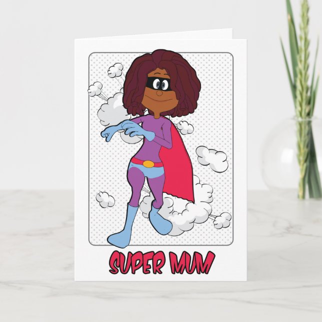 Superhero Mother's Day Card for a Super Mom (Front)