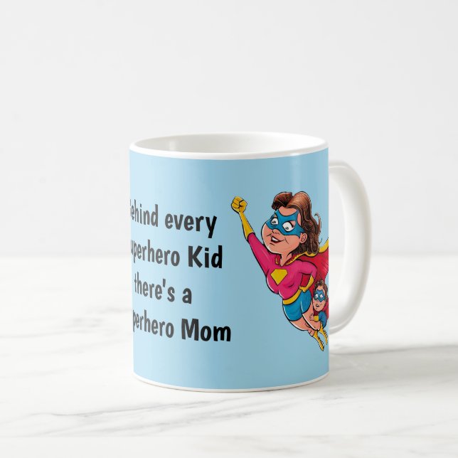 Superhero Mum  Coffee Mug (Front Right)