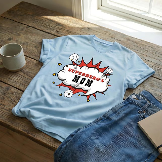 Superhero Mum Comic Birthday Party  T-Shirt (Creator Uploaded)