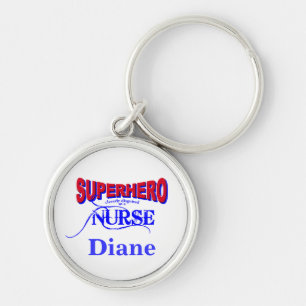 Superhero Nurse Keychain - Personalised