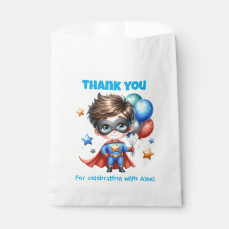 Superhero Party Favor Bag | Boys Birthday Editable