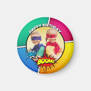 SuperHero Party photo magnet Customise it!