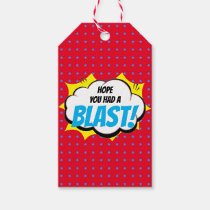 Superhero Party Thank You Gift Tags