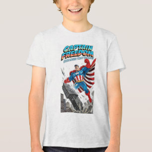 Superhero Patriotic USA Freedom Tee for Boys Girls