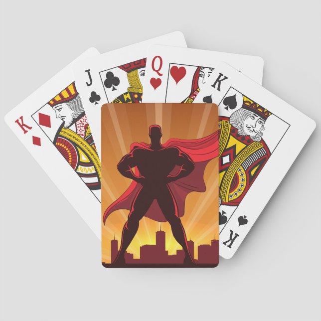 Superhero Playing Cards (Back)