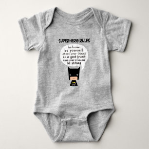 Superhero Rules Baby Bodysuit