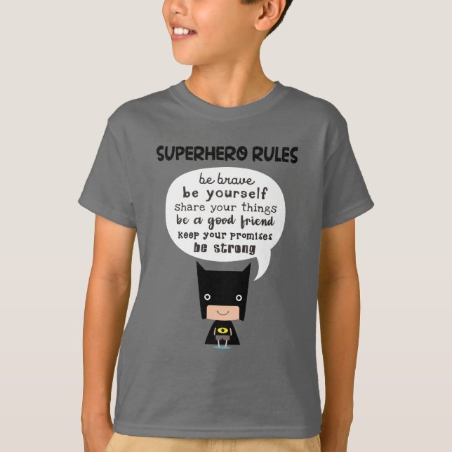 Superhero Rules T-Shirt (Front)