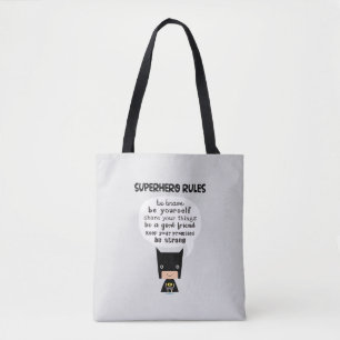 Superhero Rules Tote Bag