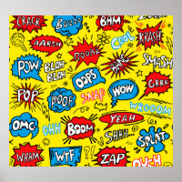 Superhero Saga: Cute Comic Patterns