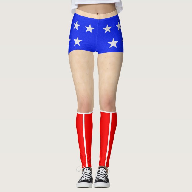 Superhero Shorts and Boots Legging (Front)