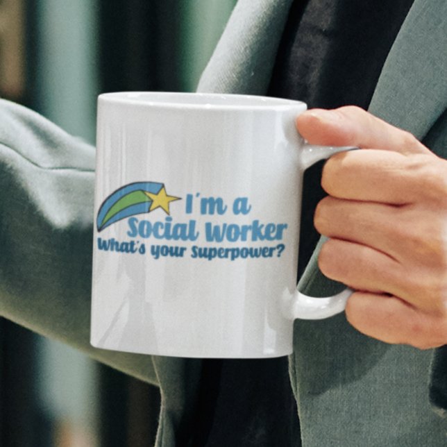 Superhero Social Worker Coffee Mug (Creator Uploaded)