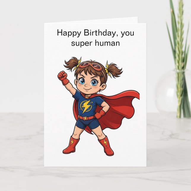 Superhero style card (Front)