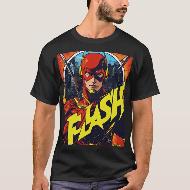 "Superhero T-Shirt Design – Bold and Dynamic Graph (Front)