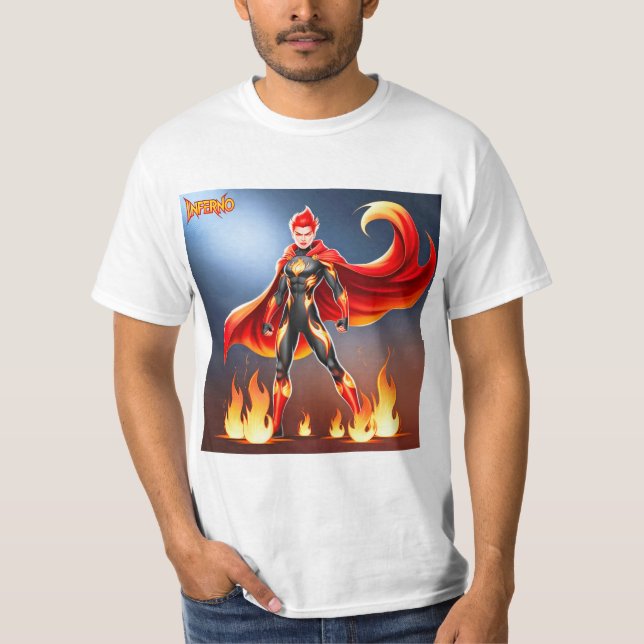 Superhero:The power & strength  T-Shirt (Front)
