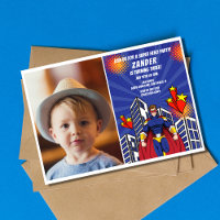 Superhero Theme Photo Boys 3rd Birthday Party
