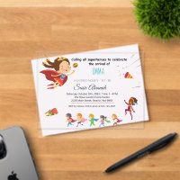 Superhero-Themed Baby Girl Shower