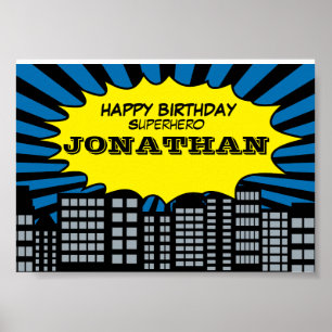 Superhero Themed Poster