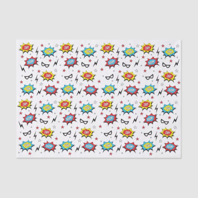 Superhero tissue paper (Front)