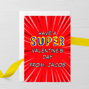 Superhero Valentine’s Day Card