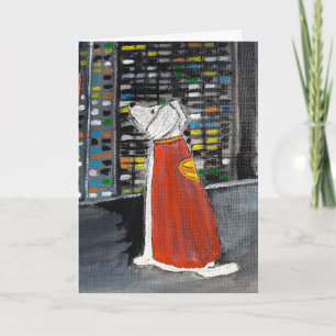 Superheroes Best Friend Painting by Alfred Fox Card