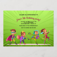 Superheroes Birthday Party