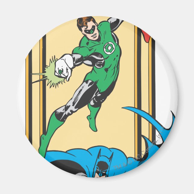 Superheroes In Action Magnet (Front)