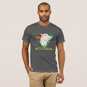 Superheroes, Not Food Vegan T-Shirt