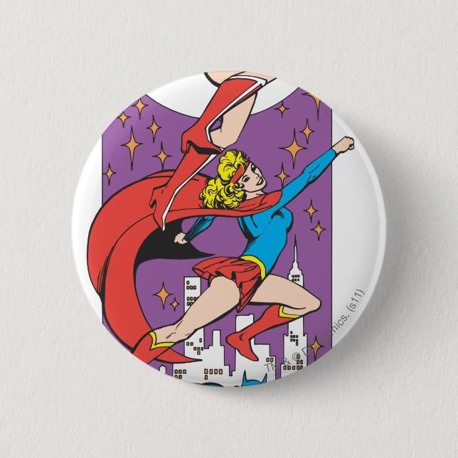 Superheroines In Action 6 Cm Round Badge (Front)