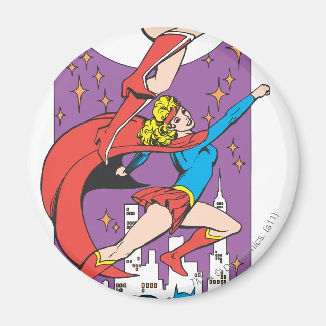 Superheroines In Action Magnet (Front)