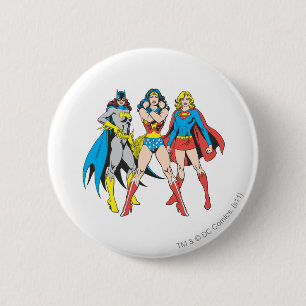 Superheroines Pose 6 Cm Round Badge