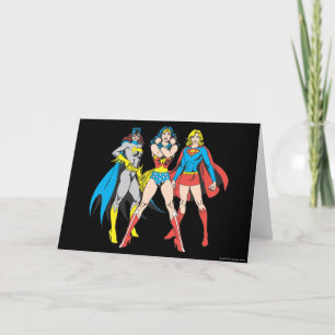 Superheroines Pose Card