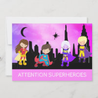 *~* SUPERHEROS Childrens Birthday Party