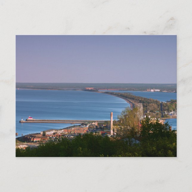 Superior Bay in Duluth Postcard (Front)