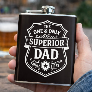 Superior Dad Family First Flask