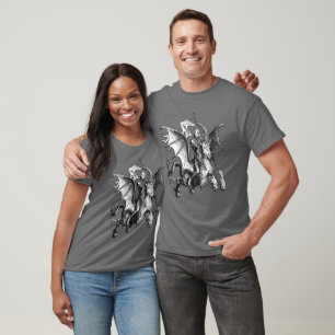 Superior Demon On Serpent Holding A Standard  T-Shirt