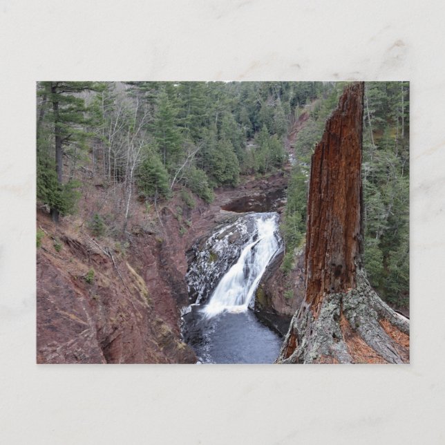 Superior Falls Michigan's Upper Peninsula Postcard (Front)