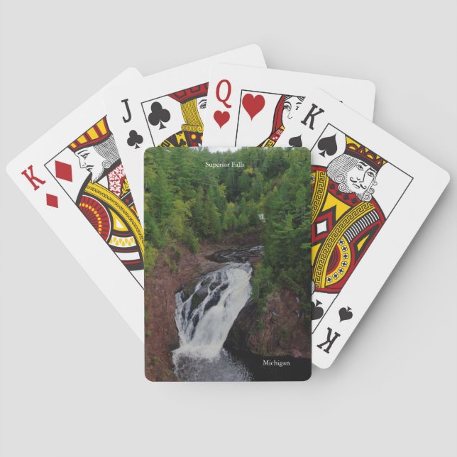 Superior Falls playing cards (Back)
